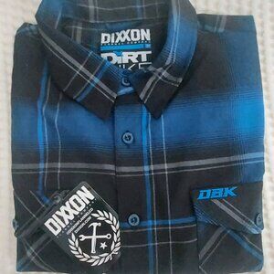 Mens Dixxon flannel long-sleeved 2XL shirt